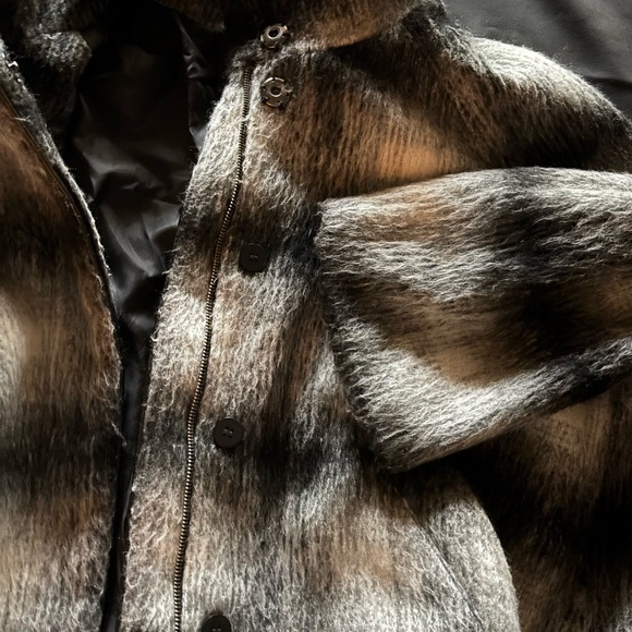 Forever 21 Black and Gray Teddy Jacket - Picture 6 of 9